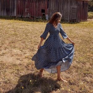 Christy dawn basil dress sea block medium large